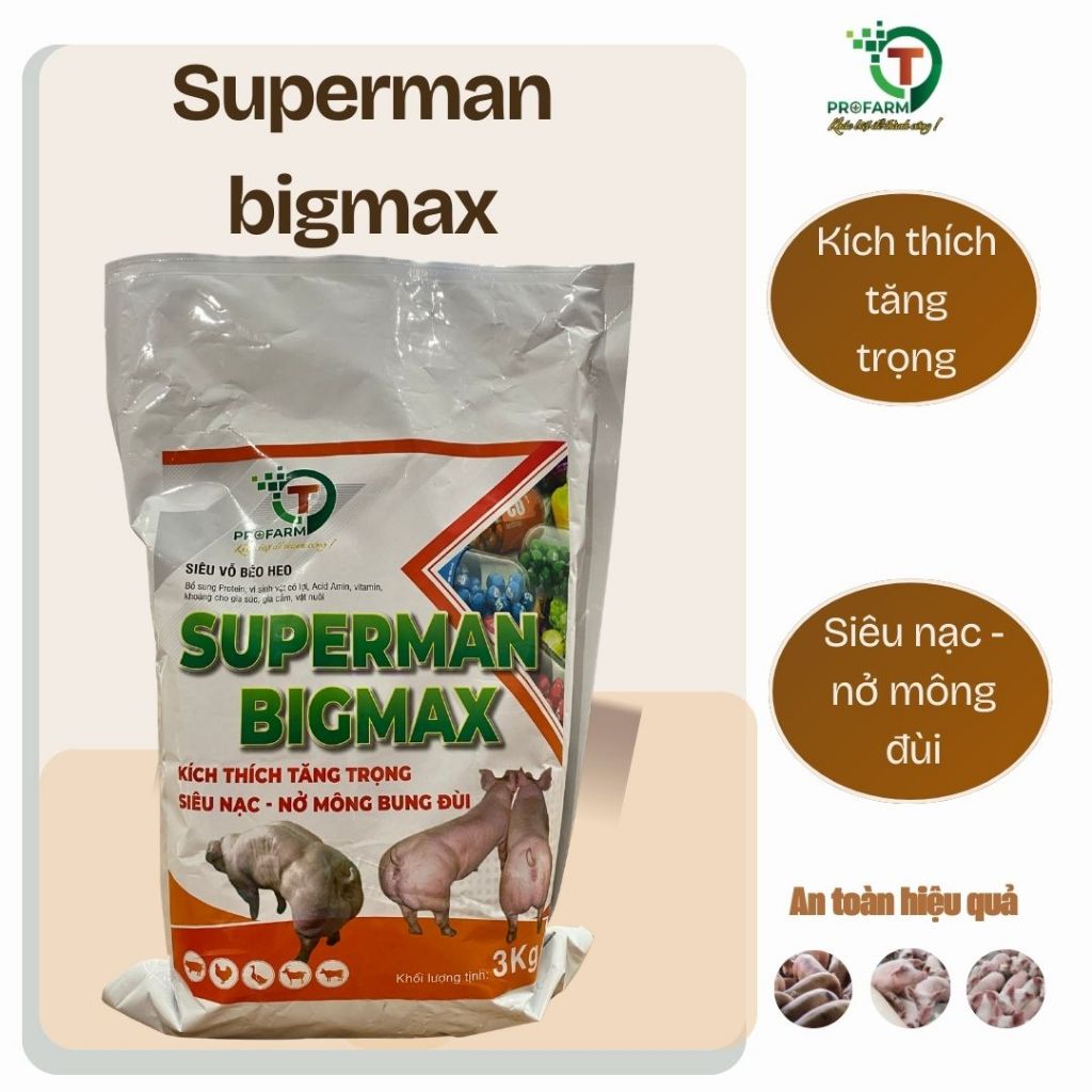 Superman Bigmax   Siêu Nạc, Heo Lớn Nhanh, Dành Cho Heo Thịt