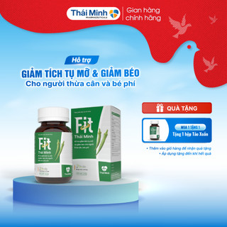 [COMBO 2 THÁNG] Fit Thái Minh - Hỗ Trợ Giảm Tích Tụ Mỡ Cho Người Thừa Cân, Béo Phì - Lọ 120 viên
