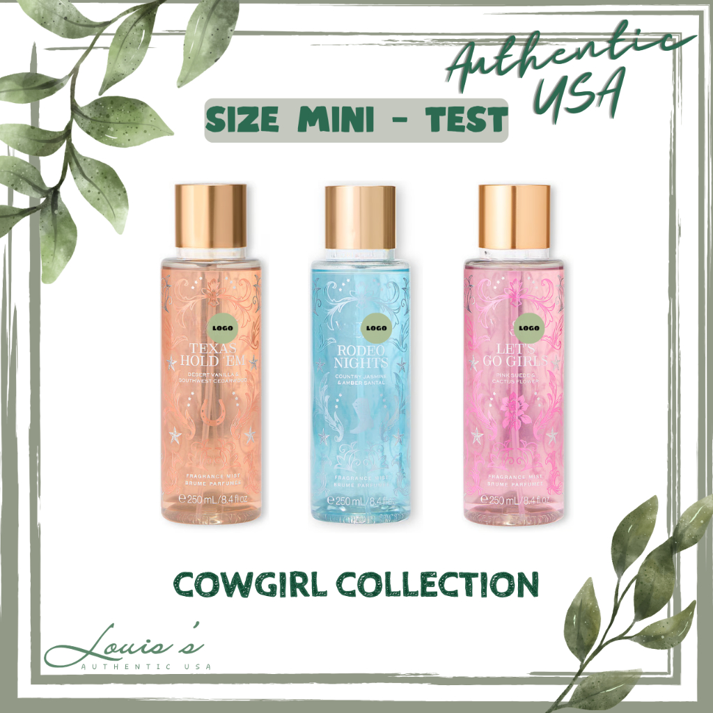 [ Mini ] Body mist RODEO NIGHTS |TEXAS HOLD EM | LETS GO GIRLS Xịt thơm toàn thân V.S Mỹ