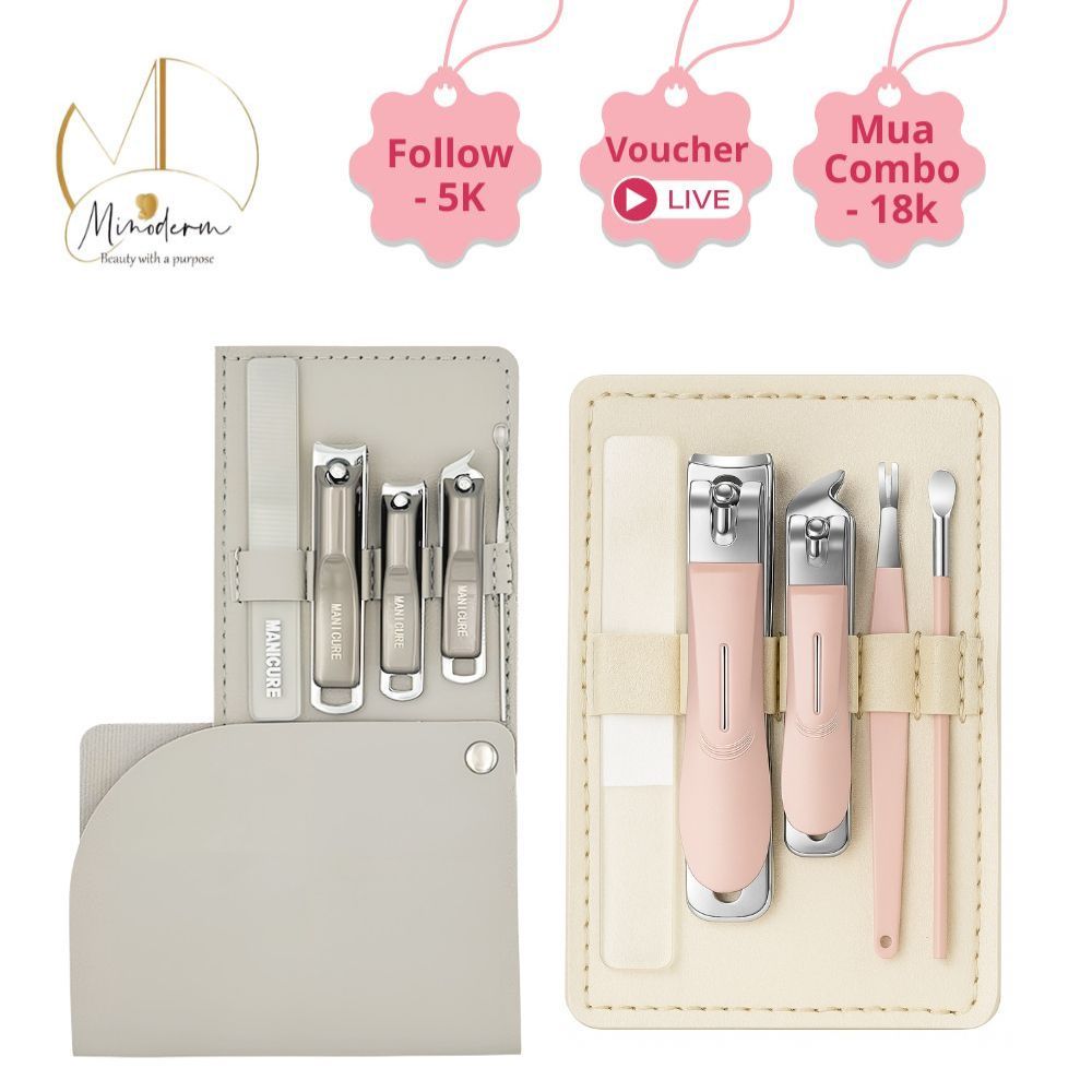 Bộ dụng cụ làm móng tay chân BEABIAI 8 món làm nail, chất liệu cao cấp, chuyên nghiệp, đa năng