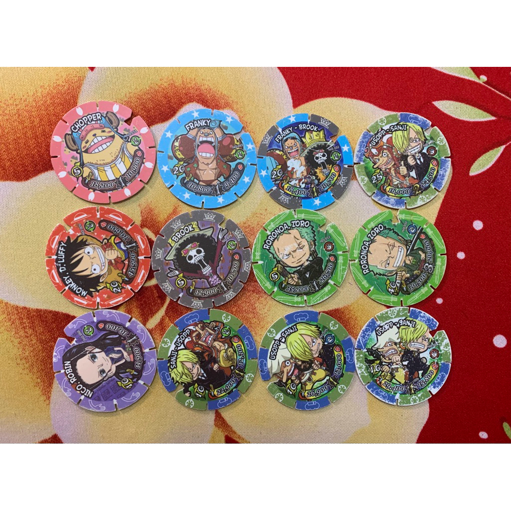 Thẻ Tròn Toonies One Piece Nhựa