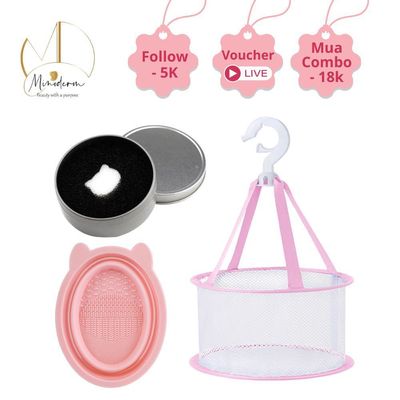 Dụng cụ giặt cọ BEABIAI giúp làm sạch cọ giặt khô,ướt