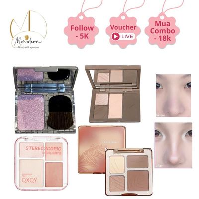 Bảng phấn tạo khối và bắt sáng BEABIAI dễ tán, không lem, nâng tone da, chông thấm nước