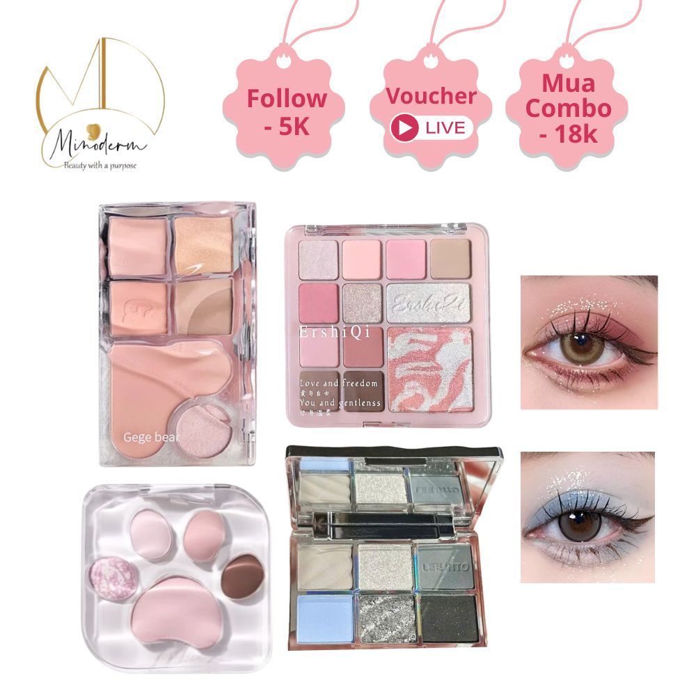 Bảng phấn mắt BEABIAI chất phấn mịn lì, không trôi, không lem, lên màu chuẩn