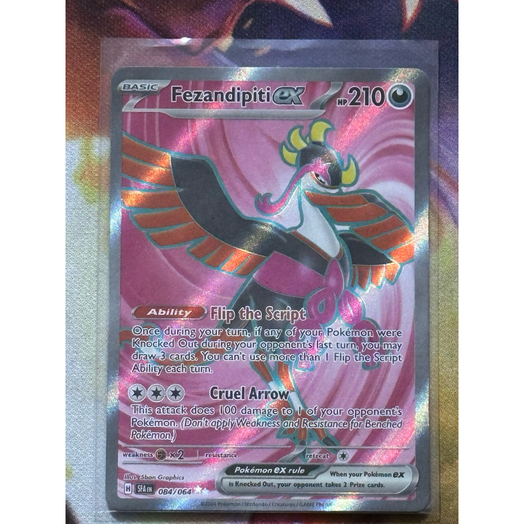 Thẻ Tiếng Anh - Pokemon Fezandipiti ex 084/064