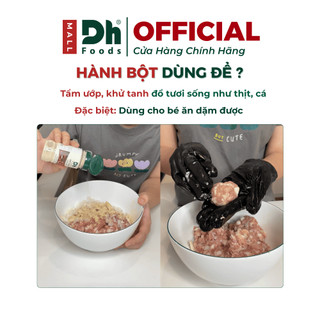 Combo 2 Hũ Natural Hành bột 40gr Dh Foods - Bột Hành Gia Vị Tẩm Ướp Nhanh Chóng, Khử Tanh Mùi Tốt, An Toàn Cho Bé Ăn Dặm