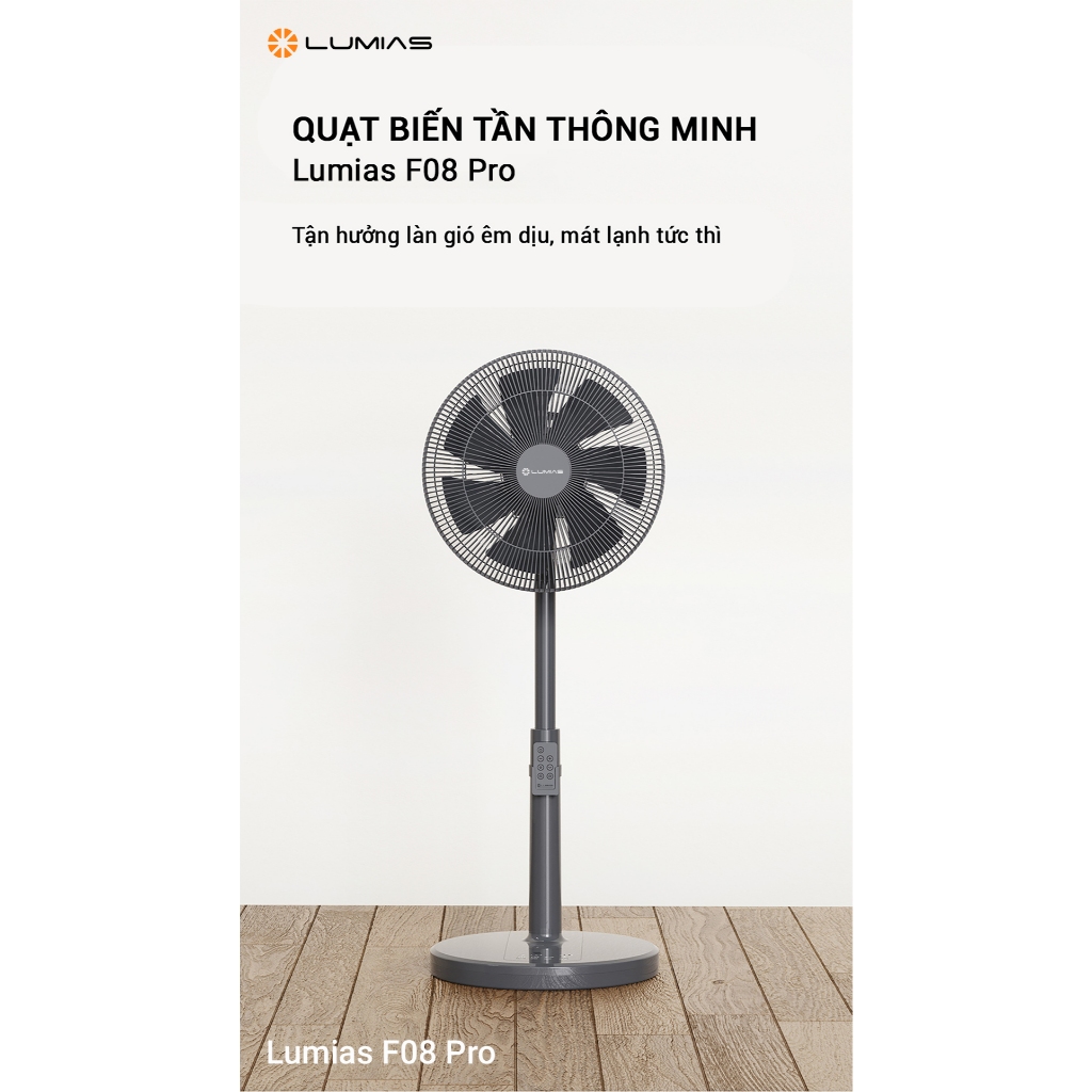 Quạt cây Lumias F08 Pro - công suất 28W - 7 cấp gió