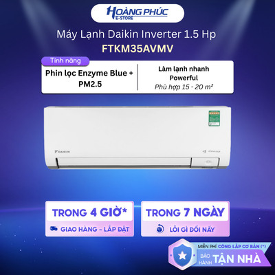 Máy Lạnh/ Điều Hòa DAIKIN Inverter 1.5 HP FTKM35AVMV {Toàn Quốc}