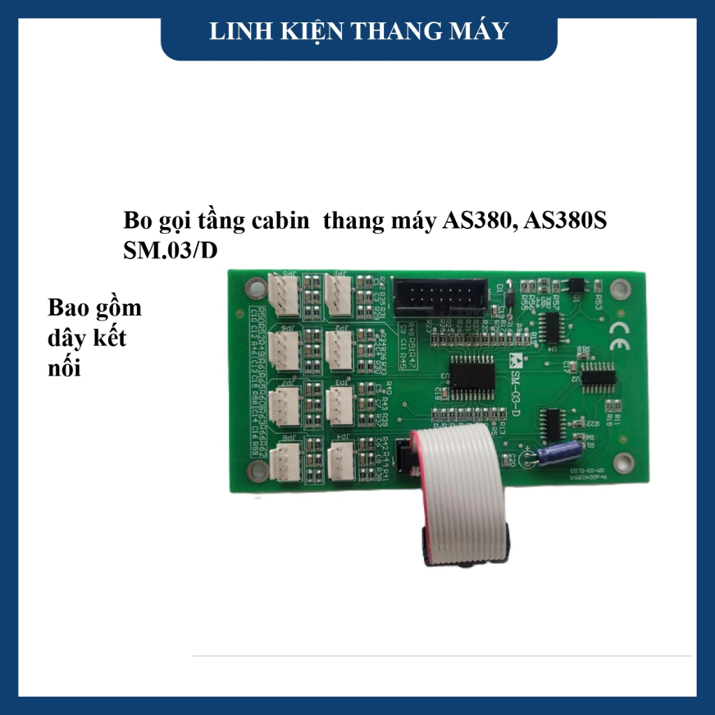 Bo gọi tầng thang máy AS380, AS380S, Board SM.03 D