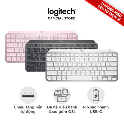 [Võ Hà Linh x Logitech]-Bàn phím không dây Bluetooth Logitech MX Keys Mini - Nhỏ gọn, Phím tắt thông minh