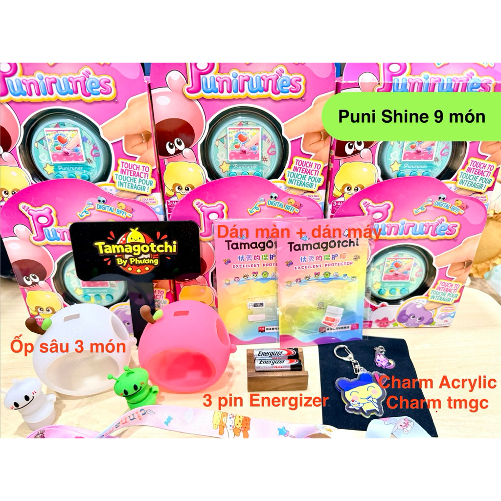 MÁY NUÔI THÚ ẢO PUNIRUNES US 2026 TIẾNG ANH TẶNG 2 SET DÁN MÀN HÌNH