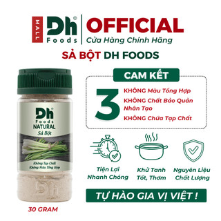 Natural Sả bột 30gr Dh Foods - Sả Bột Cay Thơm Khử Mùi Tanh, Tẩm Ướp Món Ăn Tiện Lợi, Nhanh Chóng, Tiện Lợi