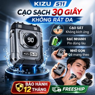 Máy cạo râu đa năng KIZU S11, Công nghệ chống nước IPX7, Cạo sát an  toàn cho da