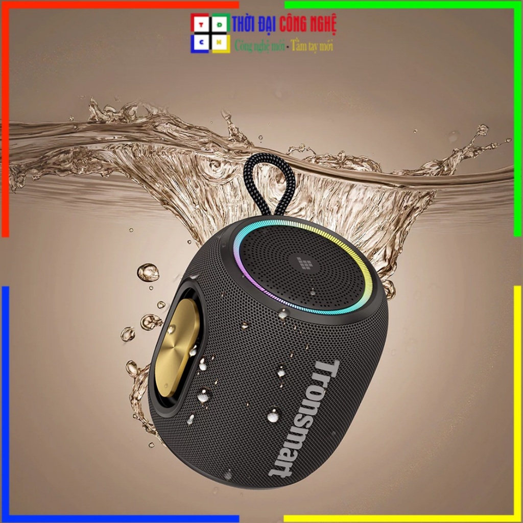 Loa Bluetooth Tronsmart T8 Mini Công Suất 15W - Âm Bass Mạnh, Chống Nước IPX7, Pin 24H, Bảo Hành 12 