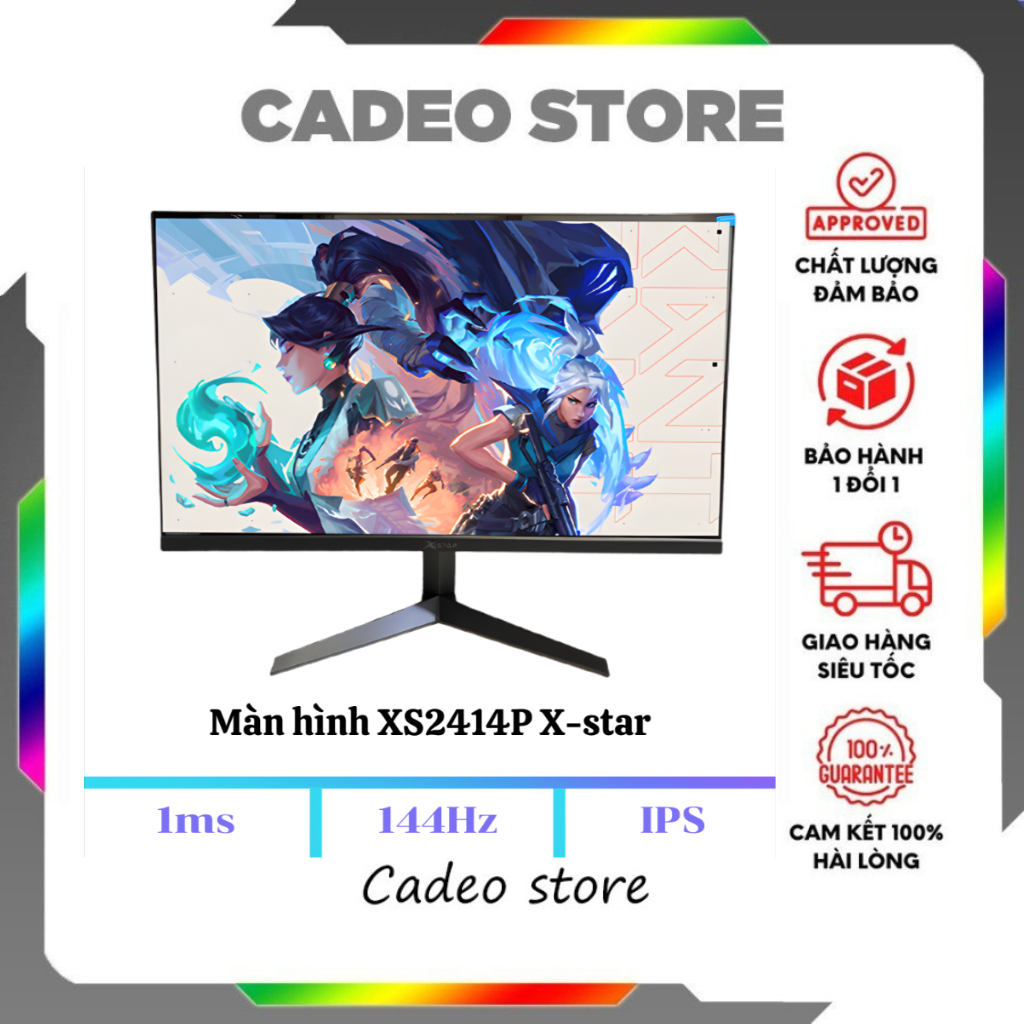 XSTAR 24 Inch 144Hz – Màn Hình Gaming Full HD Siêu Mượt