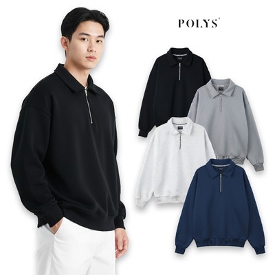 Áo Sweater Zip Nam Nữ, Áo Nỉ Bông Dày Dặn Có Khóa, Form Unisex Rộng Trẻ Trung, Áo Nỉ SWEATER POLYS