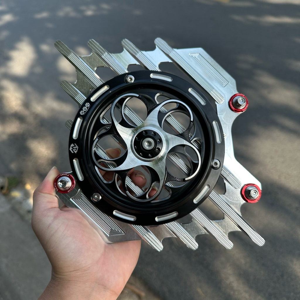 Che Két Kèm Quạt Gió CNC Gắn Tay Ga 2val 4val Kèm Ốc và Long Đền