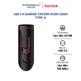 USB 3.0 SanDisk Ultra SDCZ600 - Tốc độ đọc 150MB/s - Bảo hành 60 tháng - Hàng chính hãng