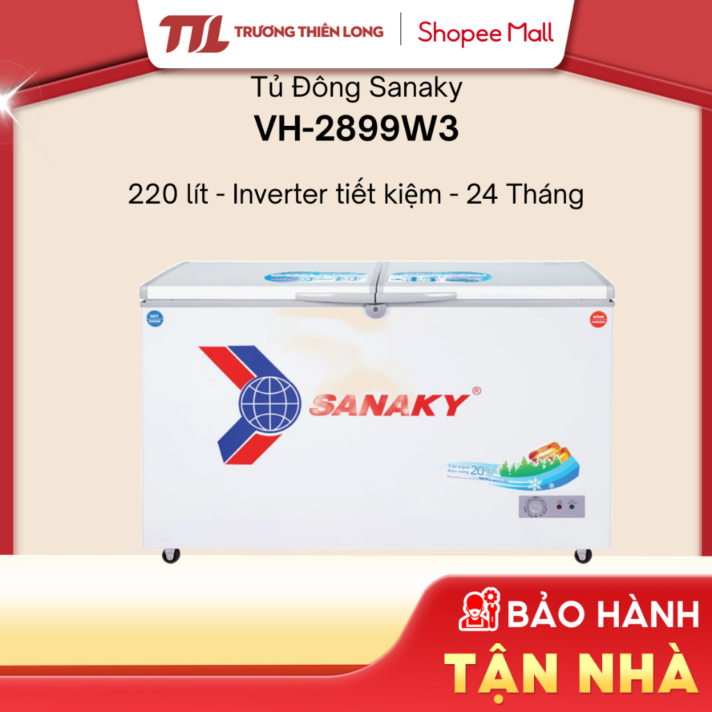 VH-2899W3 - Tủ Đông Sanaky Inverter 220 Lít VH-2899W3 [TOÀN QUỐC]