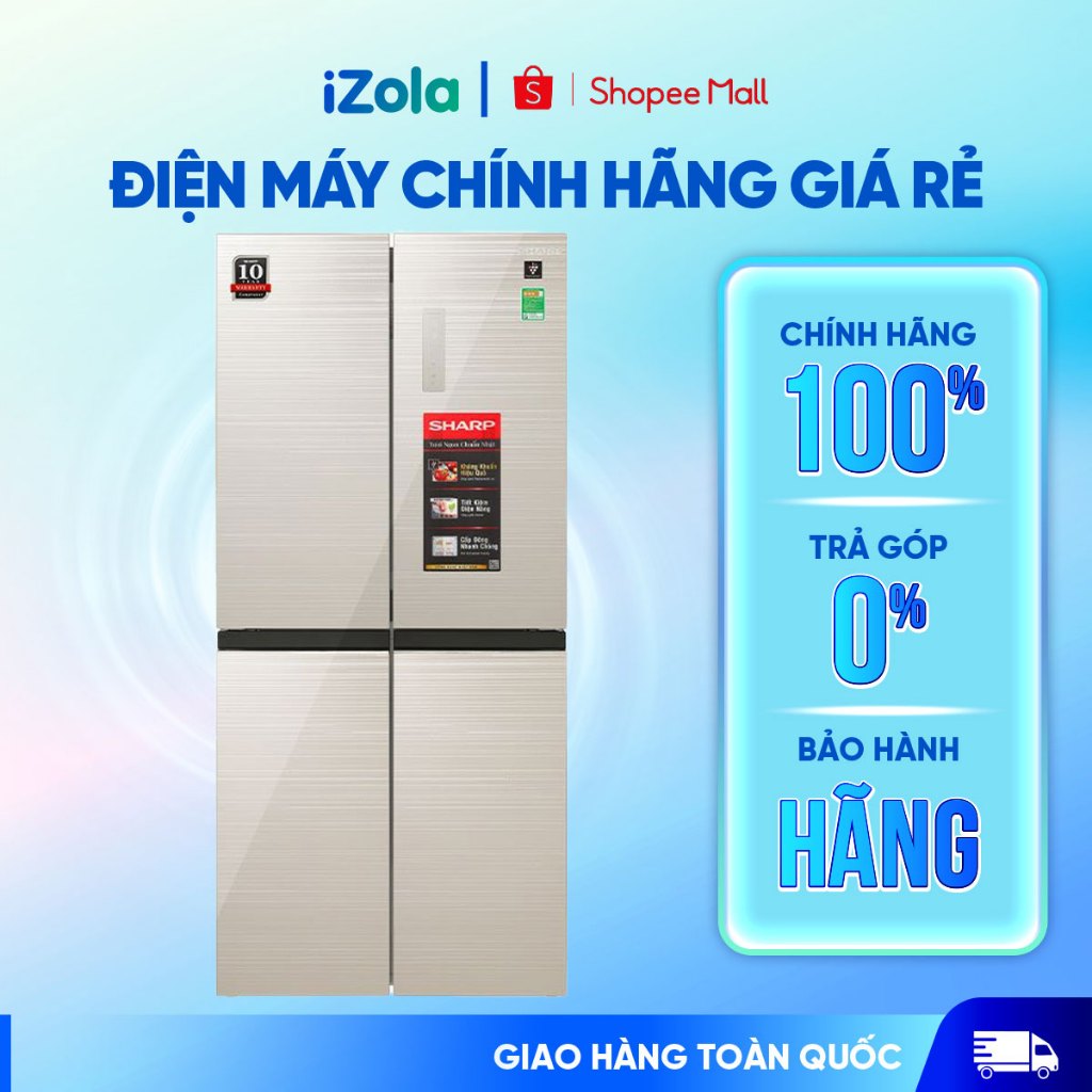 SJ-FXP510VG-CH - Tủ lạnh Sharp Inverter Multi Door 421 lít SJ-FXP510VG-CH - Hàng chính hãng