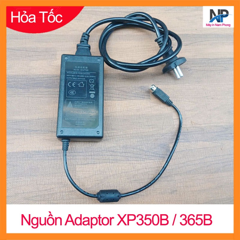 Bộ Nguồn Adaptor Máy In Nhiệt Xprinter Xp 350B / 350BM / 365B - Zin Bóc Máy Chạy tốt
