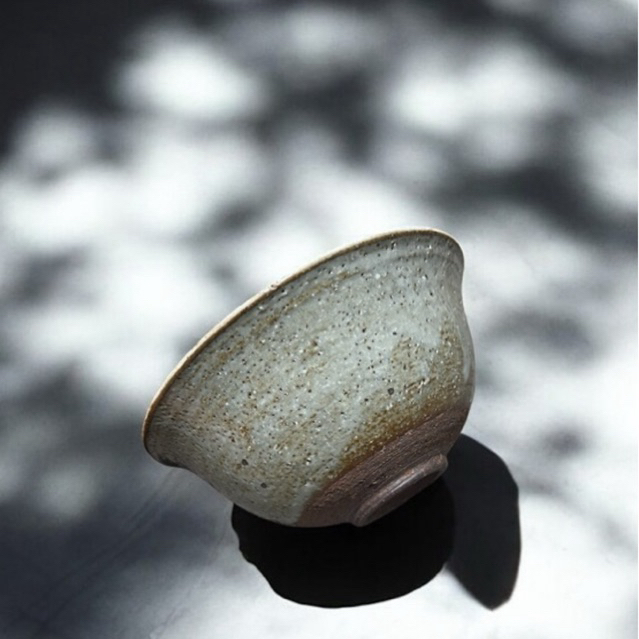 Chawan, Bát đánh và uống trà Matcha mộc, cốt sỏi | Chawan cốt sỏi mà xám xanh lạ mắt | Chawan đẹp | 