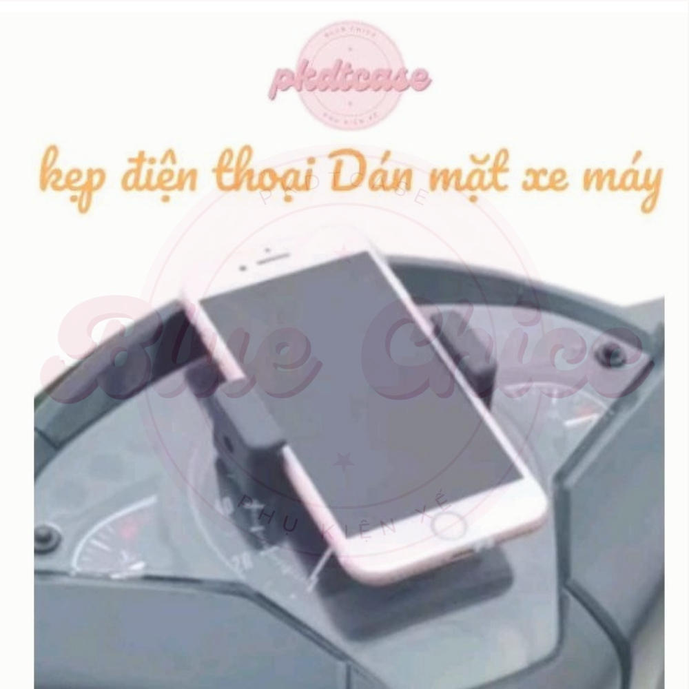 Giá đỡ điện thoại xe máy, kẹp điện thoại xe máy gọn tiện lợi dành cho biker, băng dính 3M(PKDT case)