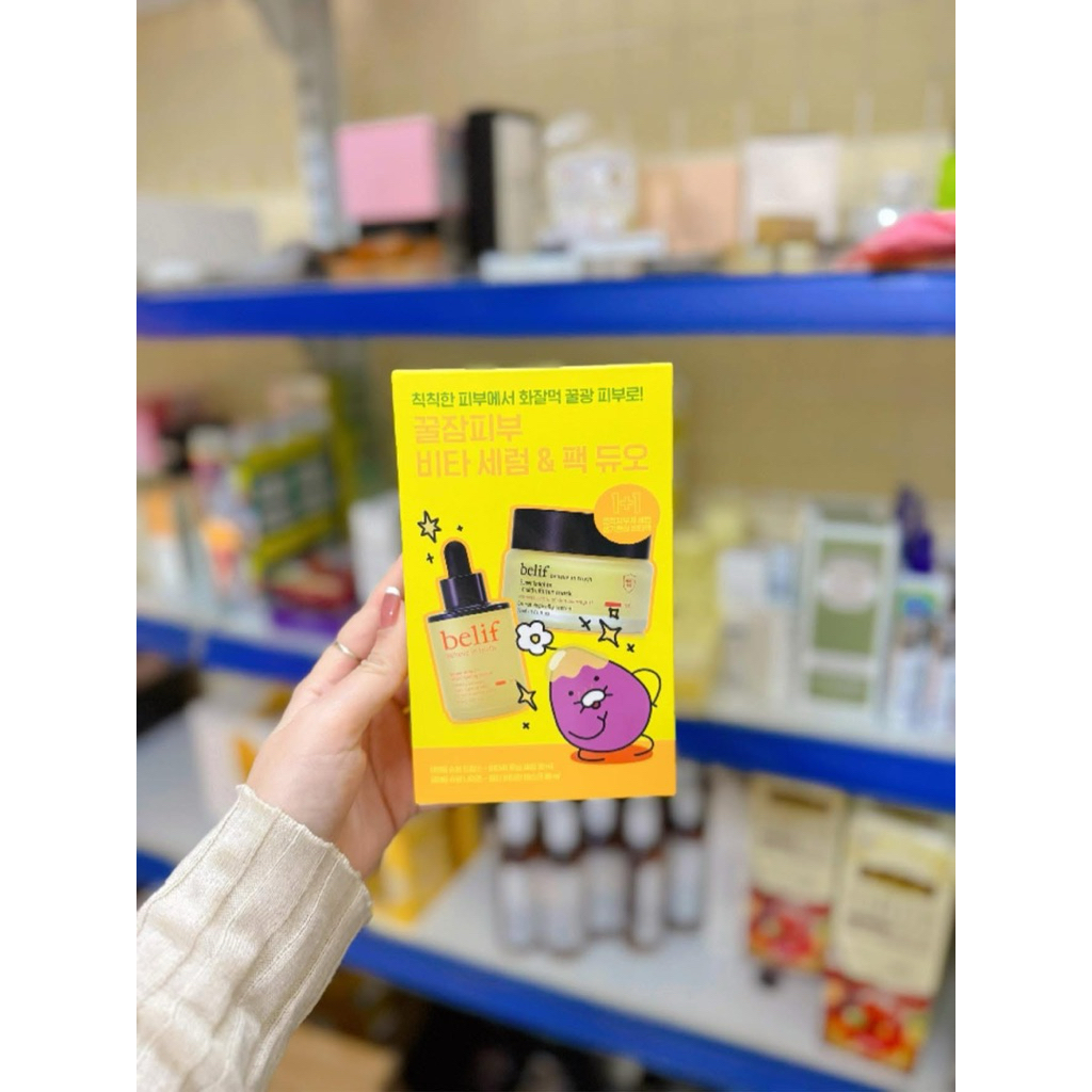 Set serum và mặt nạ ngủ Belif 30ml