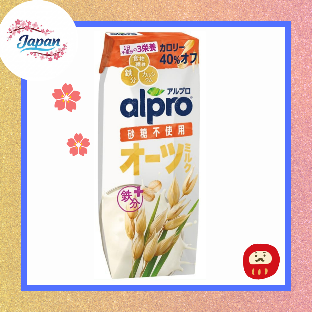 Sữa yến mạch Alpro của Danone Nhật Bản, không đường,, giàu chất xơ.