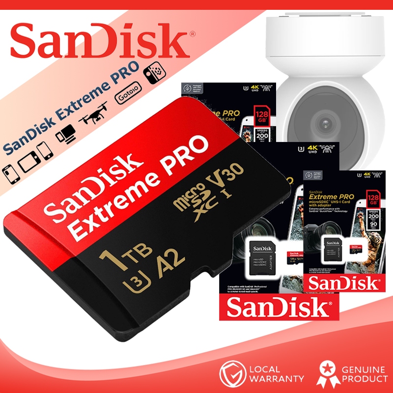 Thẻ Nhớ MicroSDXC SanDisk Extreme Pro V30 A2 16GB-32GB-64GB-128GB-256GB-512GB-1TB  200MB/s