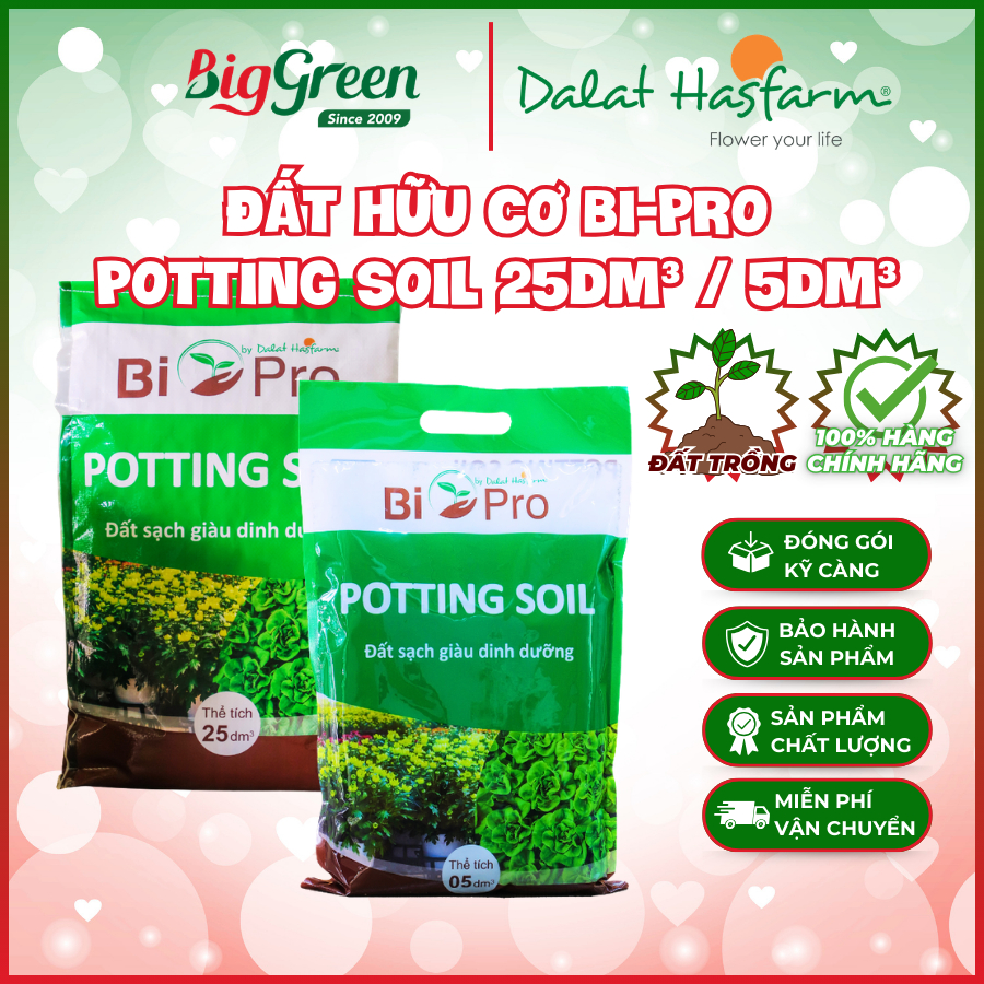 Đất Hữu Cơ Bi-Pro Potting Soil 25dm³/5dm³ - Hasfarm