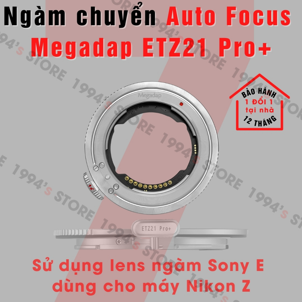 Ngàm chuyển MEGADAP ETZ21 PRO+ dùng lens ngàm Sony E cho máy Nikon Z - Adapter MEGADAP ETZ21 PRO+ bả