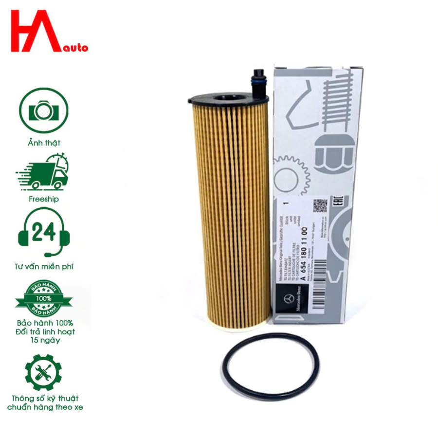 Lọc dầu nhớt Mercedes-Benz B-class, C-class, CLE, CLS, E-class, G-class, CLB, GLC, GLE, GLS, S-class