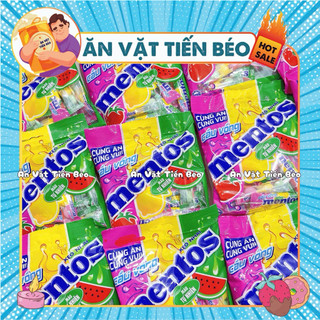 Gói Kẹo Nhai Mentos Mini Cầu Vồng Hương Trái Cây (Gói 108g Nhỏ)