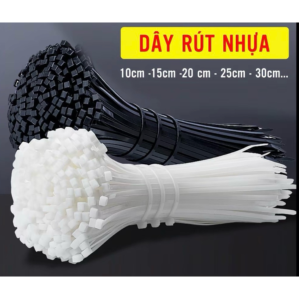 Túi 70 Sợi Dây Rút Nhựa Bảng Lớn – Kích Thước 10cm Đến 50cm – Chắc Chắn, Tiện Lợi, Đa Năng