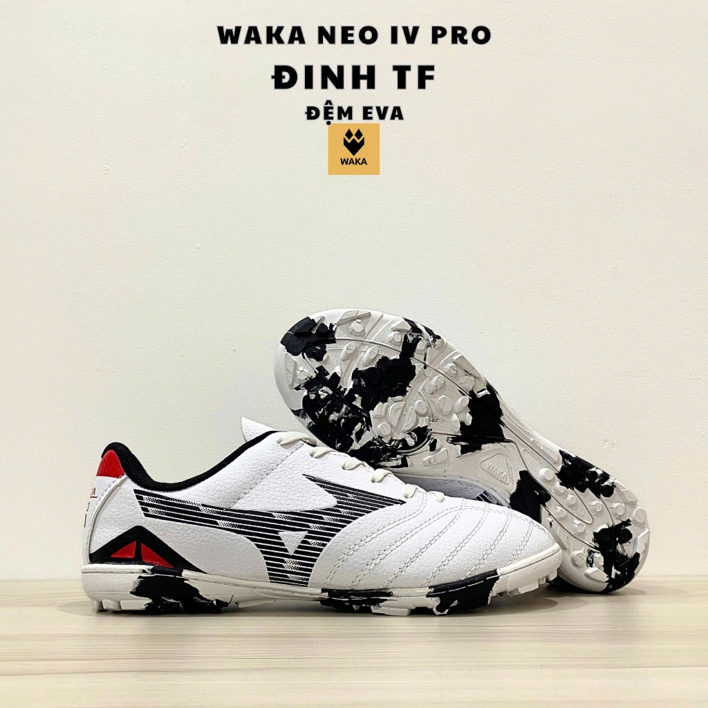 Giày bóng đá nam MZN NEO 4 PRO đế cao su cho sân nhân tạo (khâu full đế tặng quà) Sport Giày Đá Bóng