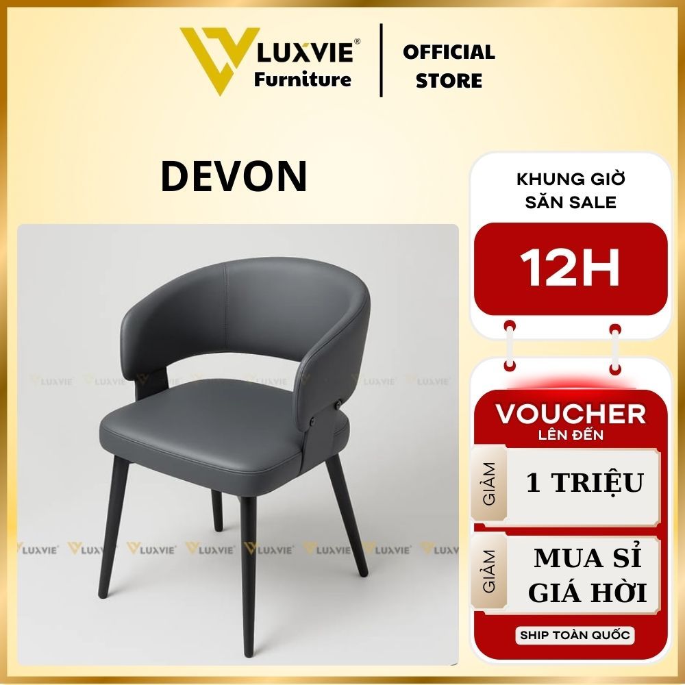 Ghế ăn bọc da cao cấp Devon