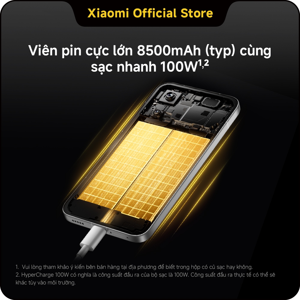 Điện thoại thông minh POCO X8 PRO Max (12+256G)| Pin cực lớn 8500mAh(typ) sạc nhanh 100W| Màn hình AMOLED 1.5K 120Hz | BigBuy360 - bigbuy360.vn