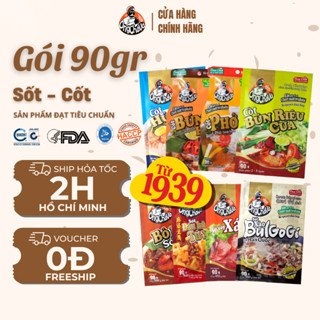 Sốt - Cốt Các Loại thương hiệu Ông Chà Và 90gr - Hàng Chính Hãng