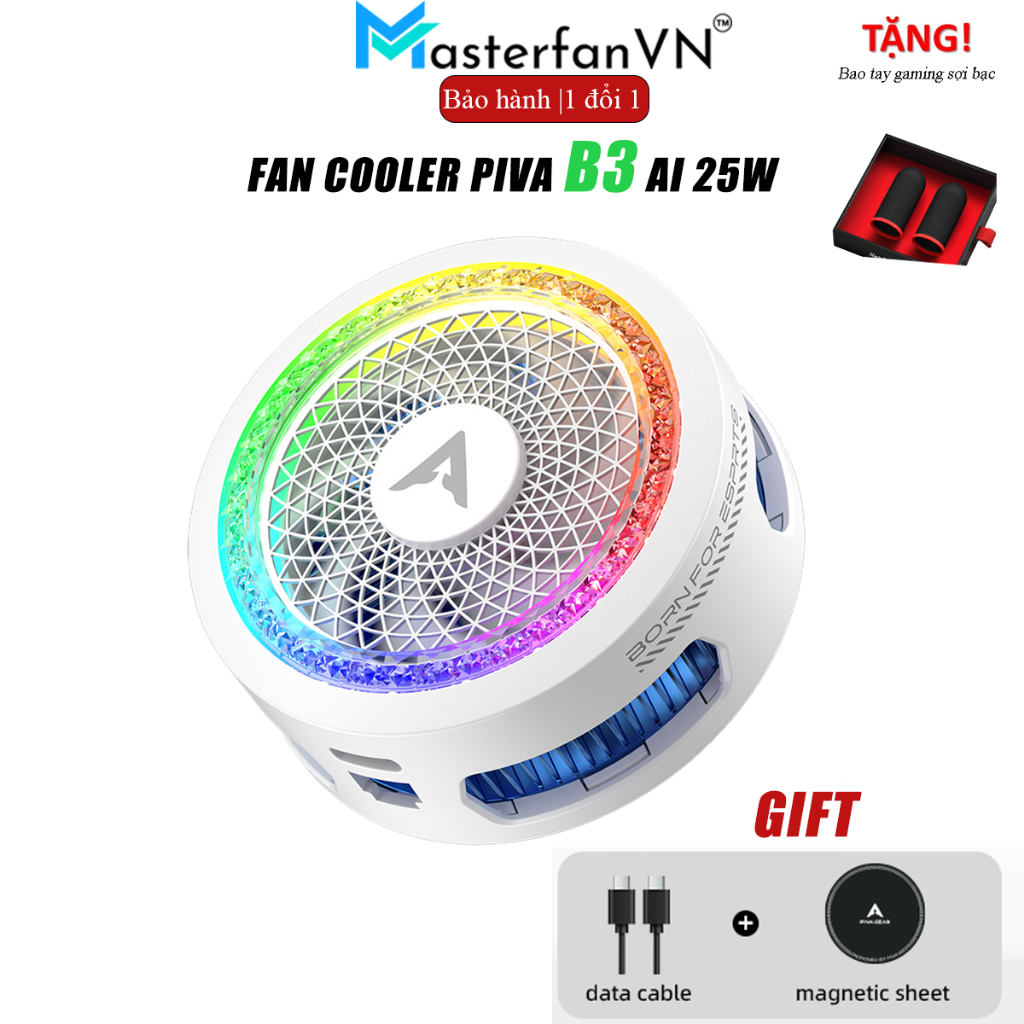 Piva B2 | Piva B3 Quạt tản nhiệt sò lạnh điện thoại thế hệ mới làm lạnh đóng băng hỗ trợ tăng fps li