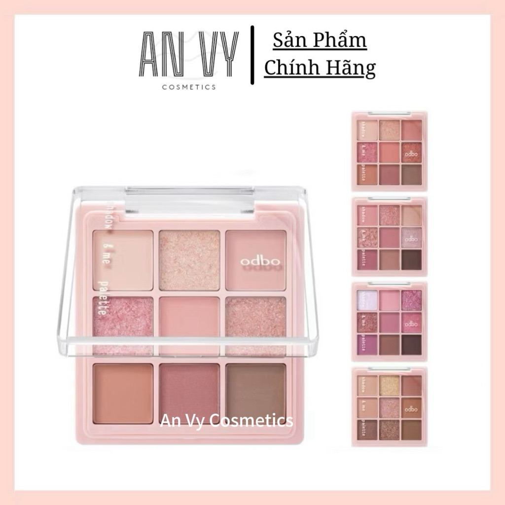 Bảng phấn mắt 9 ô Odbo Shadow & Me Palette 6.5g / phấn mắt odbo 9 ô