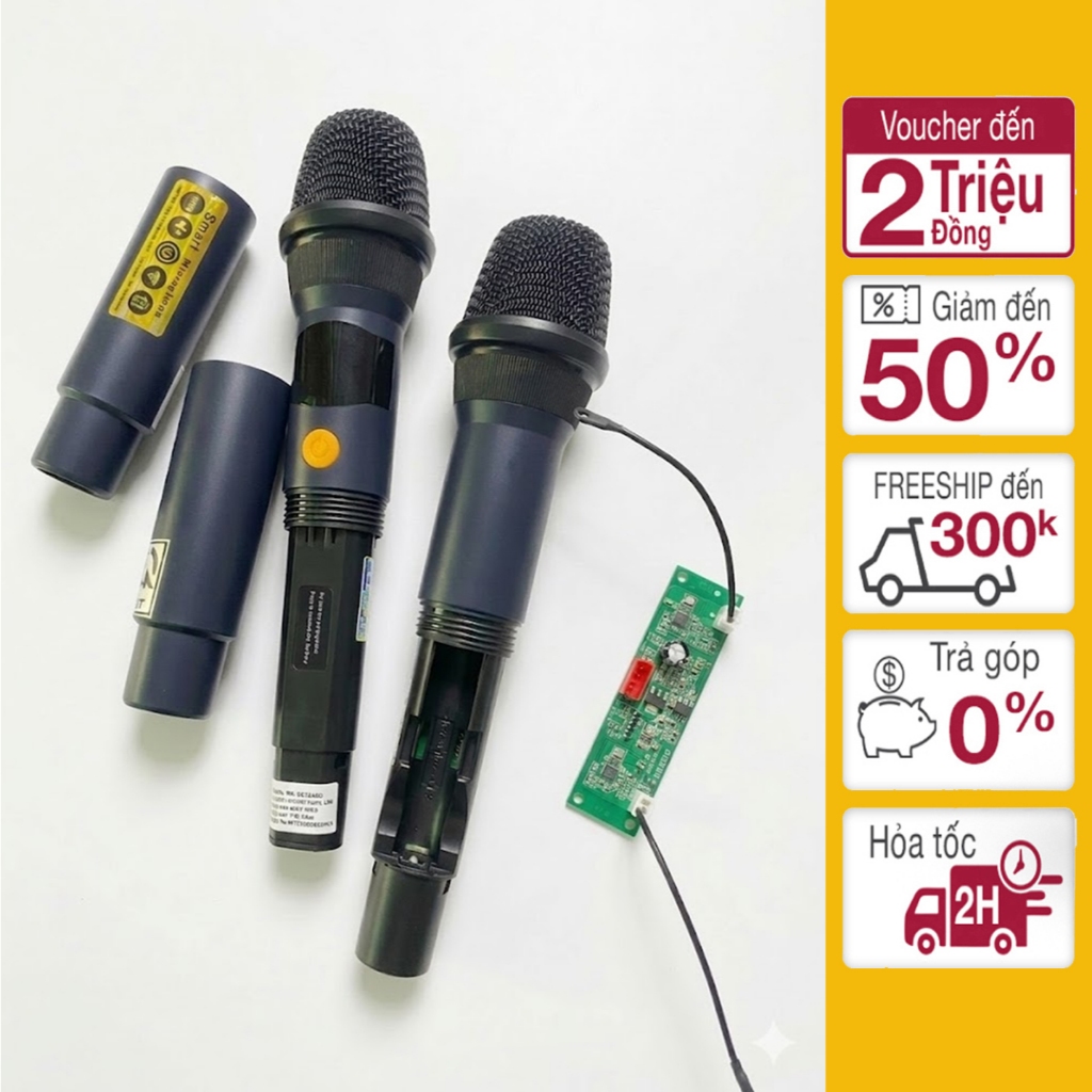 Micro Loa Kéo Karaoke Q2611 Chống hú lọc tạp âm EQ7