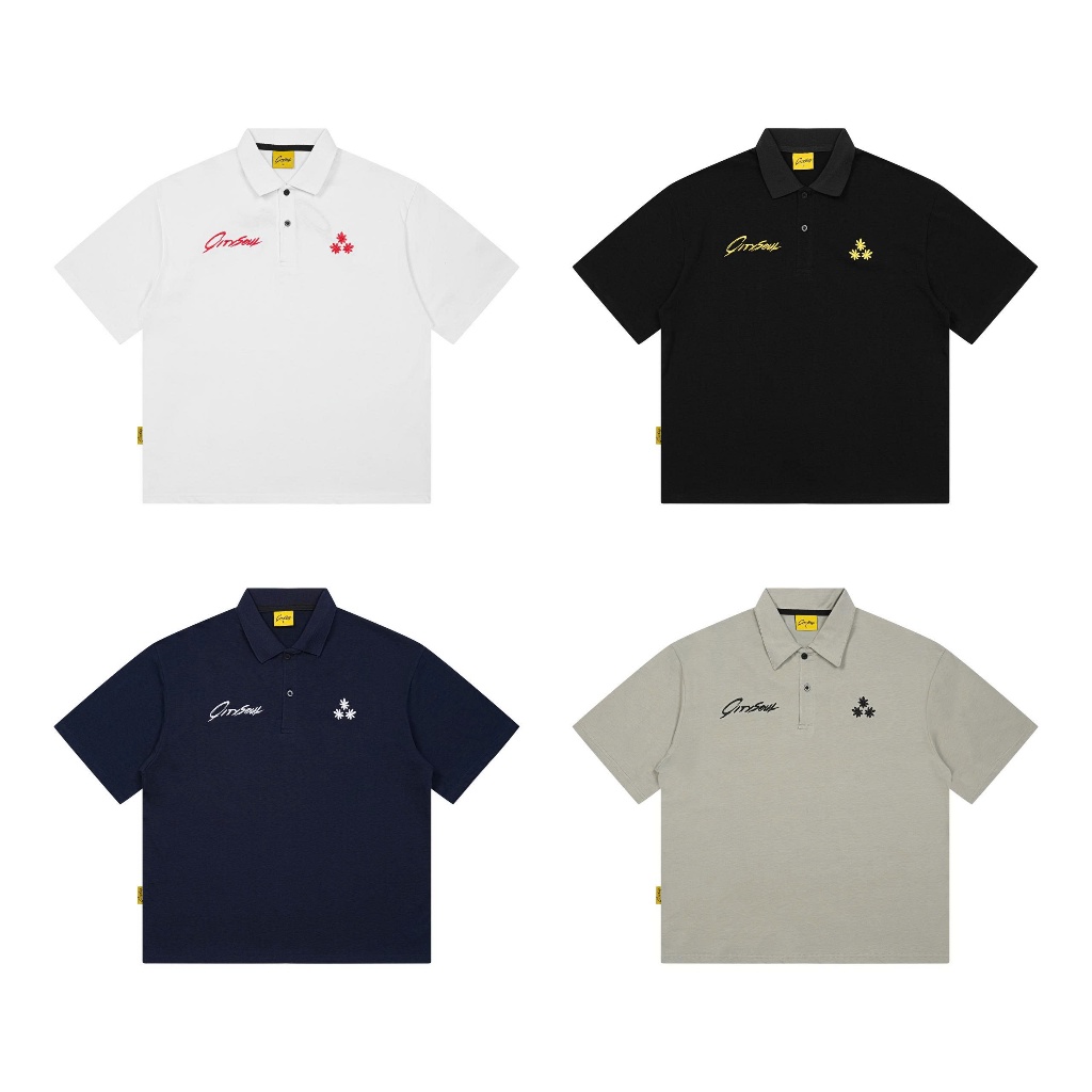 {Deal mở bán}Áo Polo  CITY SOUL Thêu Local Brand , Polo Form Boxy Thêu Cotton 2 chiều nam nữ