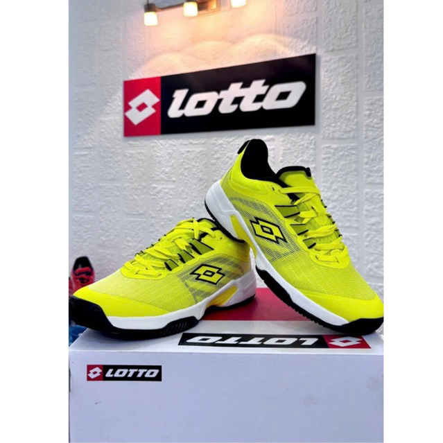 🔥 SỞ HỮU Giày PICKLEBALL/TENNIS Nam LOTTO EDUARDO Vàng || TẶNG Tất LOTTO