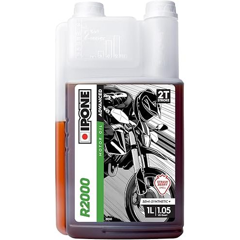Nhớt xe máy 2 thì IPONE R2000 ( Mùi dâu ) bán tổng hợp cao cấp