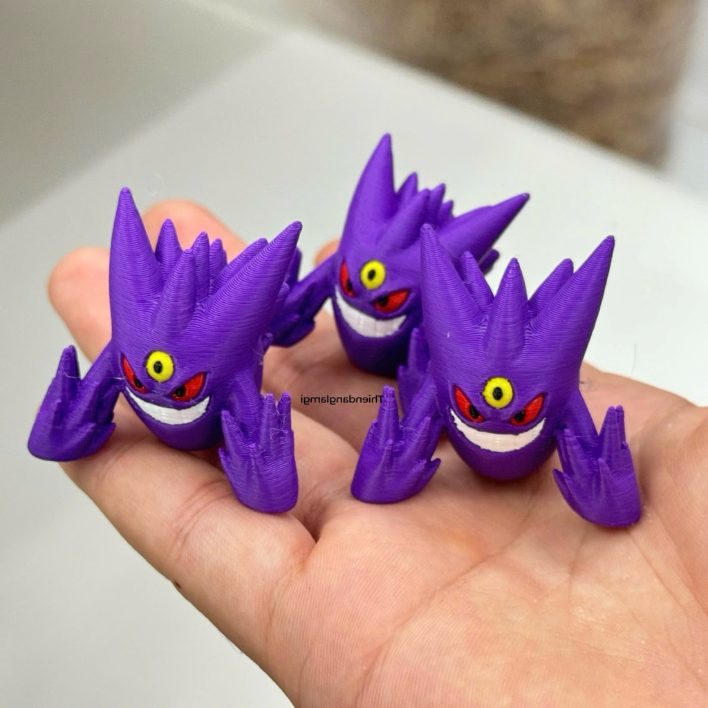 Mega Gengar Pokemon | Hưng thích nước ngọt | Đồ chơi in 3D Móc Khoá