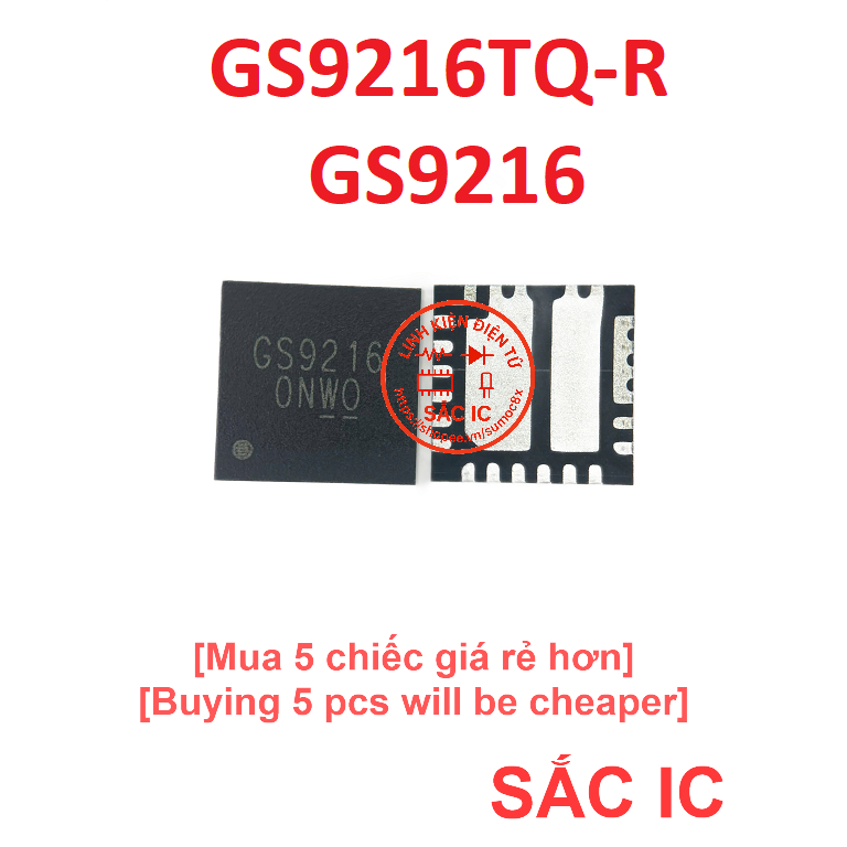 [G65] GS9216 GS9216TQ-R 9216 ic nguồn trên bo mạch - Mới nguyên bản - Original NEW