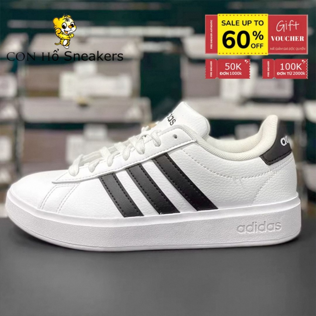Giày Thể Thao Adidas GW9195 – Mẫu Mới 2026, Da Trắng Cổ Điển, Êm Ái, Dễ Phối Đồ Nam Nữ