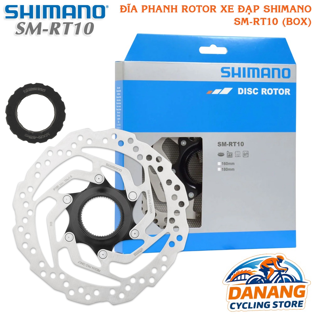 Đĩa Phanh Thắng Xe Đạp Rotor Center Lock SHIMANO SM RT10 160mm – 1 Cái, Full Box Chính Hãng