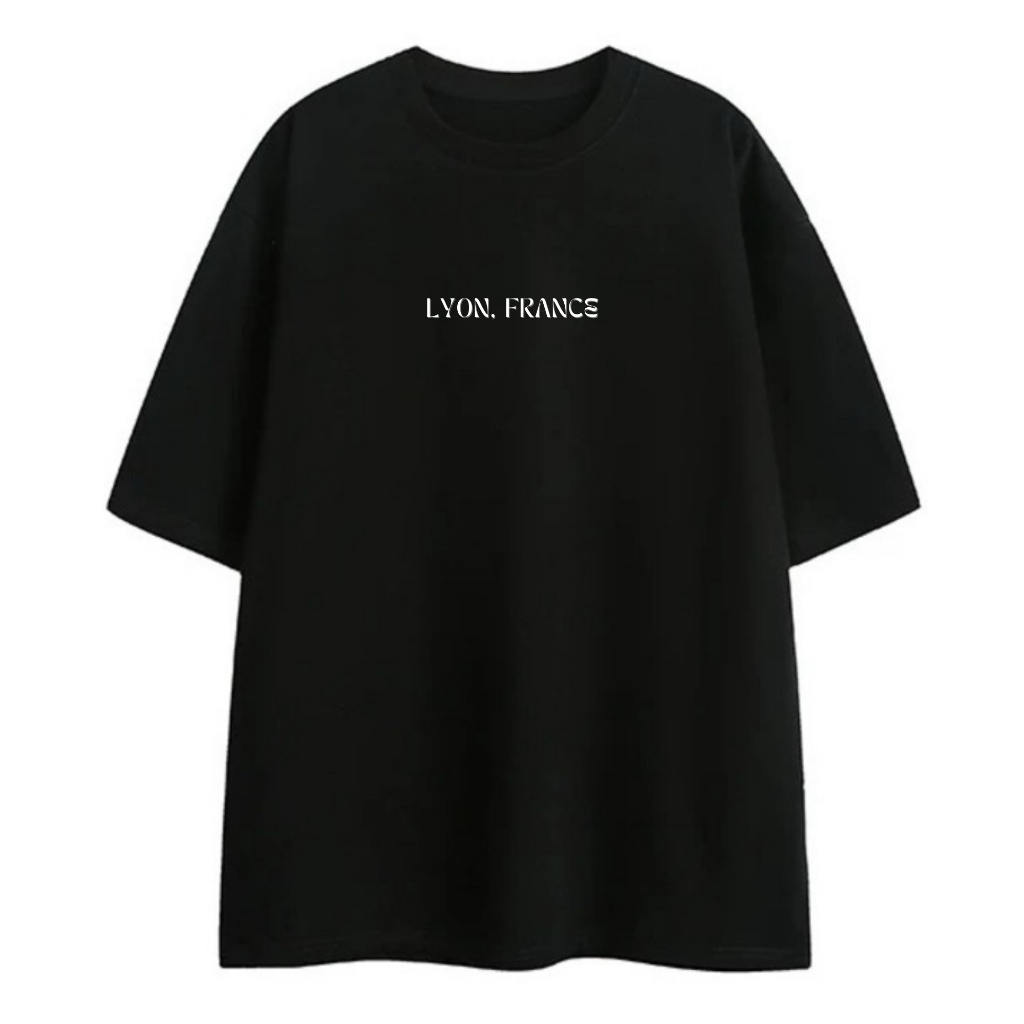 Áo Thun Unisex Form Oversize France Local Brand Cotton 100% NGHỊ QUÂN